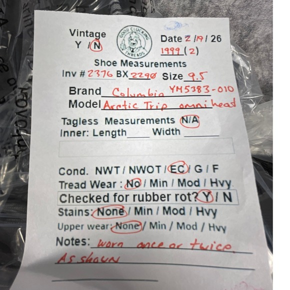 Columbia Arctic Trip Omni-Heat Men Boots 9.5 Black Waterproof Snow Winter YM5383 - Picture 5 of 10